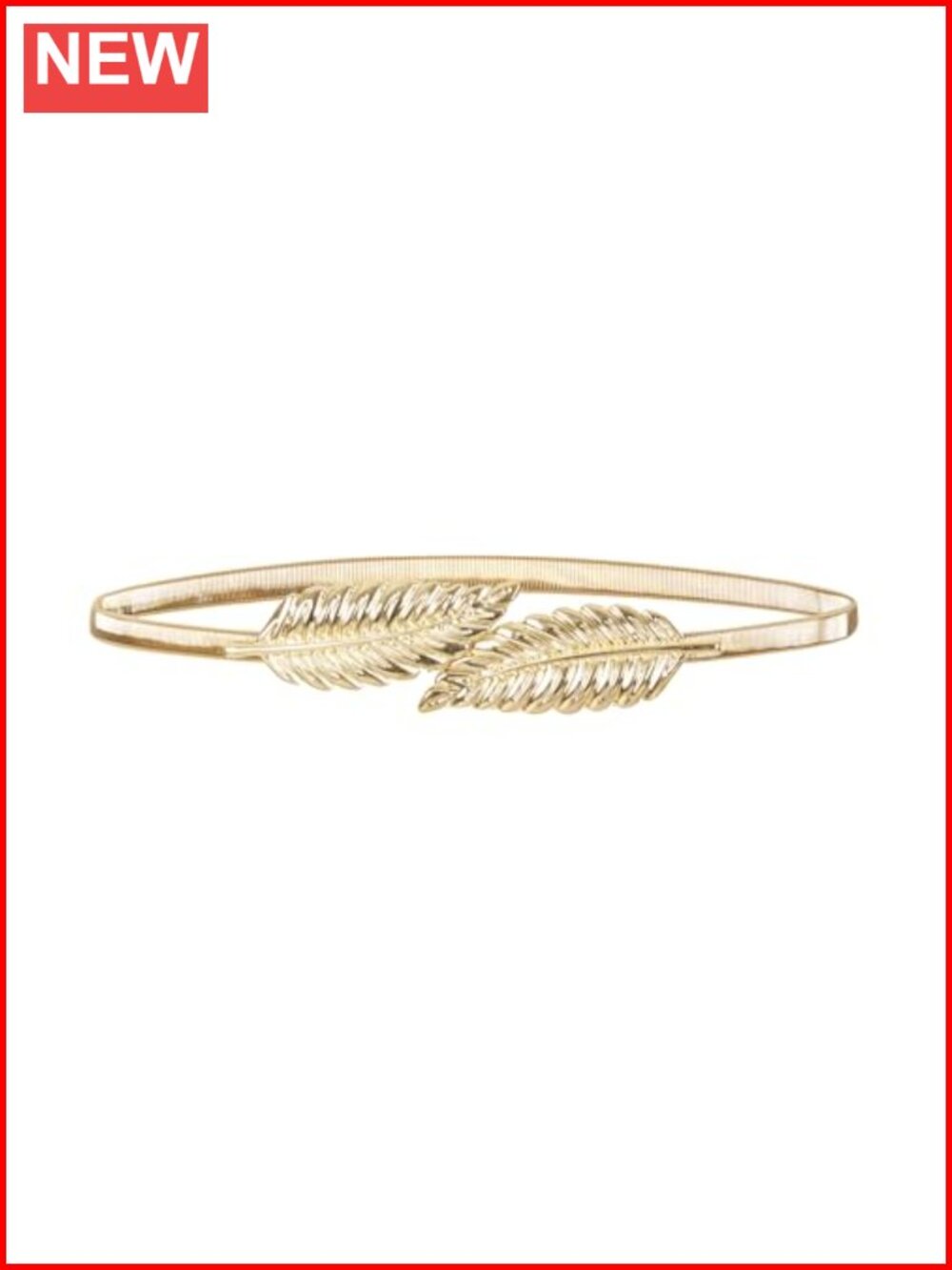 Metallic Chain Waist Belt Slim Stretch Skinny Adjustable Hook Eye Fastening